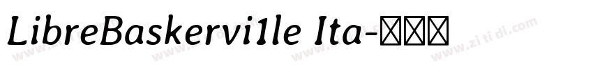 LibreBaskervi1le Ita字体转换